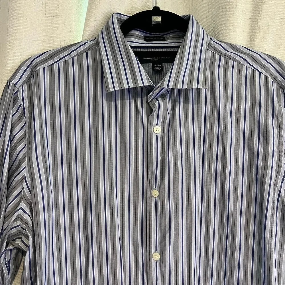 Banana Republic Slim Fit Button Down Shirt Size Large